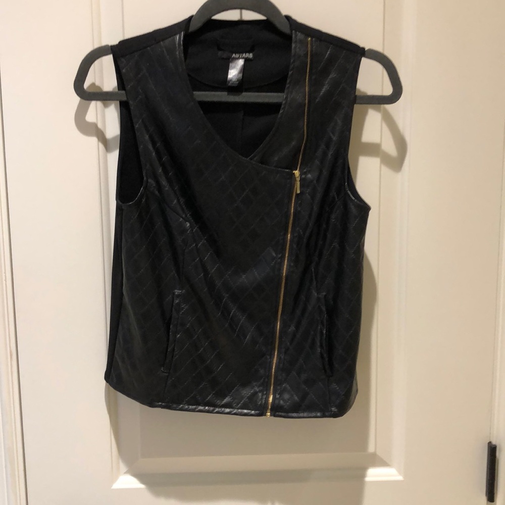 Faux Leather vest